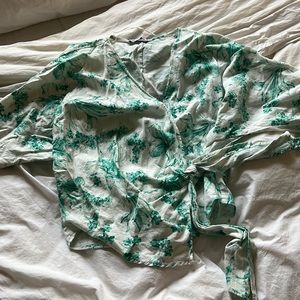 Zara linen top XS